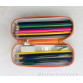 Bleistiftkoffer mit Reißverschluss Metall Zinn mit großer Kapazität